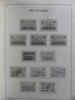 Isle of Man Leuchtturm Text 1973-2003 im Leuchtturm Binder #MA186