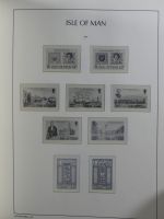 Isle of Man Leuchtturm Text 1973-2003 im Leuchtturm Binder #MA186