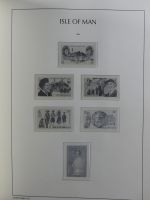 Isle of Man Leuchtturm Text 1973-2003 im Leuchtturm Binder #MA186