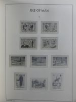 Isle of Man Leuchtturm Text 1973-2003 im Leuchtturm Binder #MA186