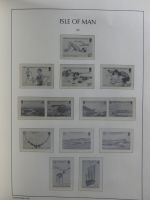 Isle of Man Leuchtturm Text 1973-2003 im Leuchtturm Binder #MA186