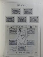 Isle of Man Leuchtturm Text 1973-2003 im Leuchtturm Binder #MA186