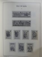 Isle of Man Leuchtturm Text 1973-2003 im Leuchtturm Binder #MA186