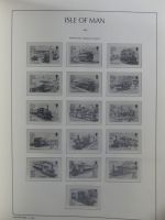 Isle of Man Leuchtturm Text 1973-2003 im Leuchtturm Binder #MA186