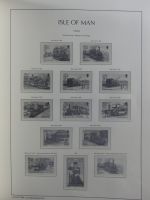 Isle of Man Leuchtturm Text 1973-2003 im Leuchtturm Binder #MA186