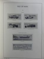 Isle of Man Leuchtturm Text 1973-2003 im Leuchtturm Binder #MA186