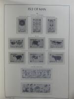 Isle of Man Leuchtturm Text 1973-2003 im Leuchtturm Binder #MA186