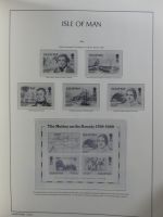 Isle of Man Leuchtturm Text 1973-2003 im Leuchtturm Binder #MA186