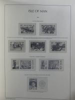 Isle of Man Leuchtturm Text 1973-2003 im Leuchtturm Binder #MA186