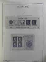 Isle of Man Leuchtturm Text 1973-2003 im Leuchtturm Binder #MA186