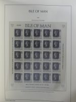 Isle of Man Leuchtturm Text 1973-2003 im Leuchtturm Binder #MA186