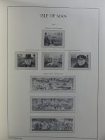 Isle of Man Leuchtturm Text 1973-2003 im Leuchtturm Binder #MA186