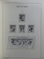 Isle of Man Leuchtturm Text 1973-2003 im Leuchtturm Binder #MA186