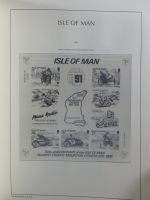 Isle of Man Leuchtturm Text 1973-2003 im Leuchtturm Binder #MA186
