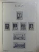 Isle of Man Leuchtturm Text 1973-2003 im Leuchtturm Binder #MA186