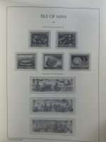 Isle of Man Leuchtturm Text 1973-2003 im Leuchtturm Binder #MA186