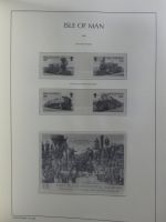Isle of Man Leuchtturm Text 1973-2003 im Leuchtturm Binder #MA186