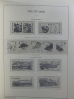 Isle of Man Leuchtturm Text 1973-2003 im Leuchtturm Binder #MA186