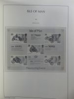 Isle of Man Leuchtturm Text 1973-2003 im Leuchtturm Binder #MA186