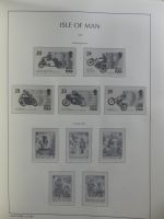 Isle of Man Leuchtturm Text 1973-2003 im Leuchtturm Binder #MA186