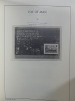 Isle of Man Leuchtturm Text 1973-2003 im Leuchtturm Binder #MA186
