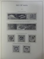 Isle of Man Leuchtturm Text 1973-2003 im Leuchtturm Binder #MA186