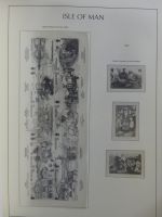 Isle of Man Leuchtturm Text 1973-2003 im Leuchtturm Binder #MA186