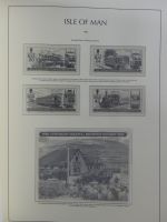 Isle of Man Leuchtturm Text 1973-2003 im Leuchtturm Binder #MA186