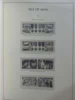 Isle of Man Leuchtturm Text 1973-2003 im Leuchtturm Binder #MA186