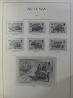 Isle of Man Leuchtturm Text 1973-2003 im Leuchtturm Binder #MA186