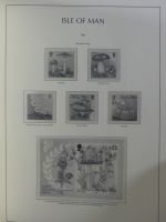 Isle of Man Leuchtturm Text 1973-2003 im Leuchtturm Binder #MA186