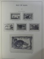 Isle of Man Leuchtturm Text 1973-2003 im Leuchtturm Binder #MA186