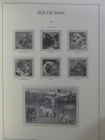 Isle of Man Leuchtturm Text 1973-2003 im Leuchtturm Binder #MA186