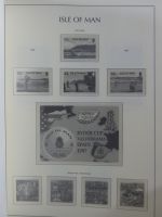 Isle of Man Leuchtturm Text 1973-2003 im Leuchtturm Binder #MA186