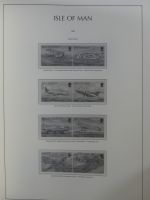 Isle of Man Leuchtturm Text 1973-2003 im Leuchtturm Binder #MA186