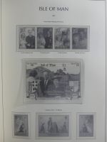 Isle of Man Leuchtturm Text 1973-2003 im Leuchtturm Binder #MA186