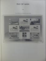 Isle of Man Leuchtturm Text 1973-2003 im Leuchtturm Binder #MA186