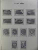 Isle of Man Leuchtturm Text 1973-2003 im Leuchtturm Binder #MA186