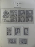 Isle of Man Leuchtturm Text 1973-2003 im Leuchtturm Binder #MA186