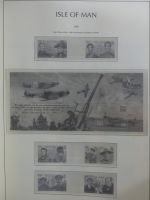 Isle of Man Leuchtturm Text 1973-2003 im Leuchtturm Binder #MA186