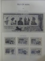 Isle of Man Leuchtturm Text 1973-2003 im Leuchtturm Binder #MA186