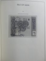 Isle of Man Leuchtturm Text 1973-2003 im Leuchtturm Binder #MA186