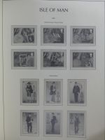 Isle of Man Leuchtturm Text 1973-2003 im Leuchtturm Binder #MA186