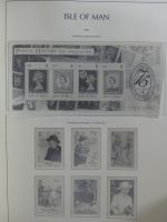 Isle of Man Leuchtturm Text 1973-2003 im Leuchtturm Binder #MA186