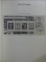 Isle of Man Leuchtturm Text 1973-2003 im Leuchtturm Binder #MA186