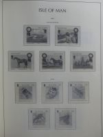 Isle of Man Leuchtturm Text 1973-2003 im Leuchtturm Binder #MA186