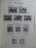 Isle of Man Leuchtturm Text 1973-2003 im Leuchtturm Binder #MA186