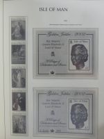 Isle of Man Leuchtturm Text 1973-2003 im Leuchtturm Binder #MA186