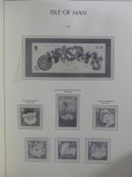 Isle of Man Leuchtturm Text 1973-2003 im Leuchtturm Binder #MA186