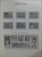 Isle of Man Leuchtturm Text 1973-2003 im Leuchtturm Binder #MA186